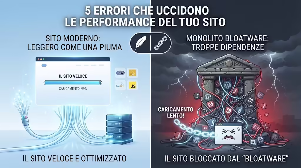 5 errori che uccidono il tuo sito web