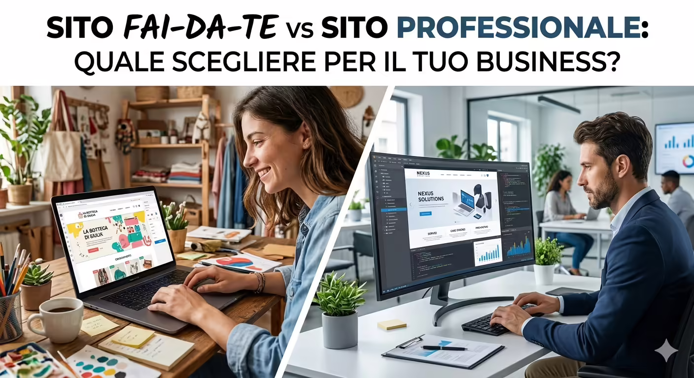 Sito Fai-da-Te vs Sito Professionale: Quale Scegliere per il Tuo Business?